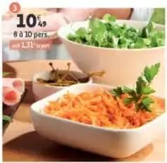 Carottes râpées assaisonnées