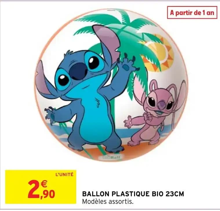 BALLON PLASTIQUE BIO 23CM Modèles assortis.