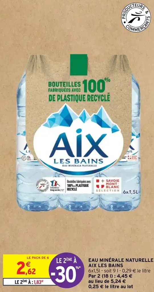 EAU MINÉRALE NATURELLE AIX LES BAINS