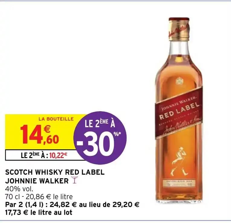 SCOTCH WHISKY RED LABEL JOHNNIE WALKER I