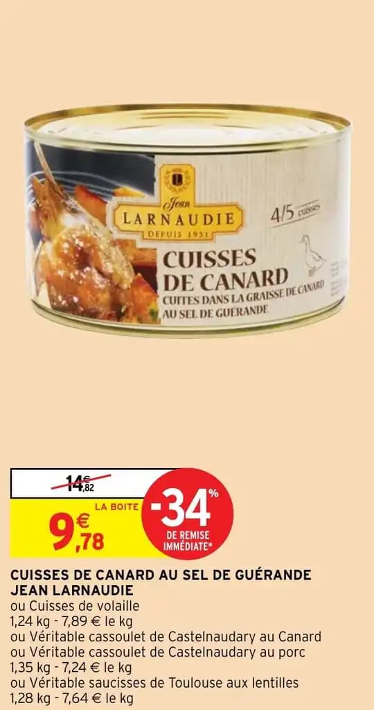 CUISSES DE CANARD AU SEL DE GUÉRANDE JEAN LARNAUDIE