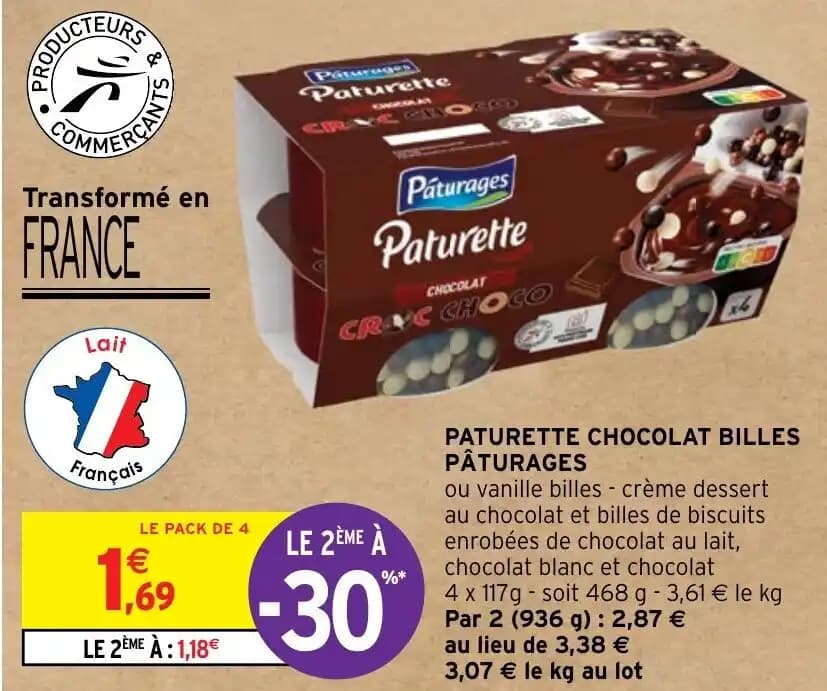 PATURETTE CHOCOLAT BILLES PÂTURAGES
