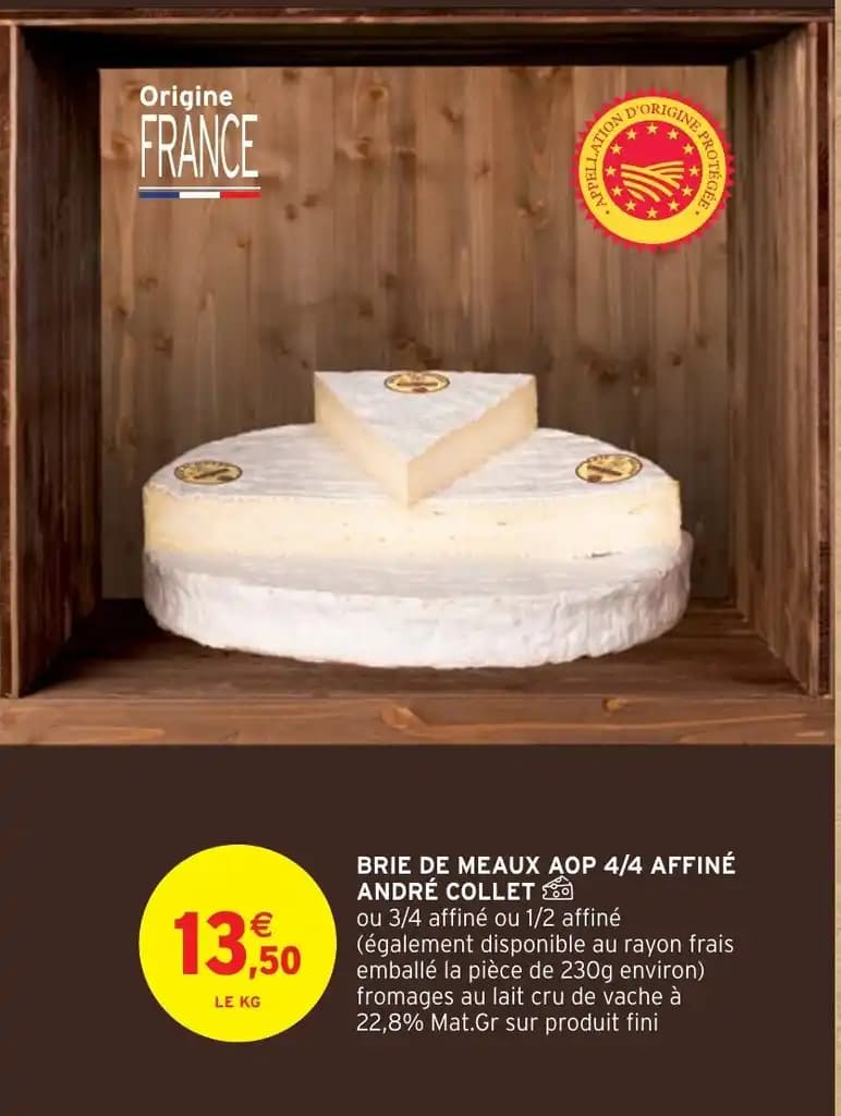 BRIE DE MEAUX AOP 4/4 AFFINÉ ANDRÉ COLLET