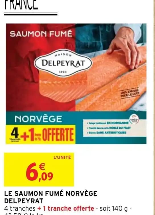 LE SAUMON FUMÉ NORVÈGE DELPEYRAT