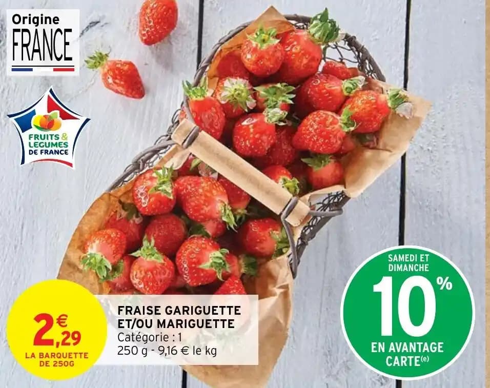 FRAISE GARIGUETTE ET/OU MARIGUETTE Catégorie : 1