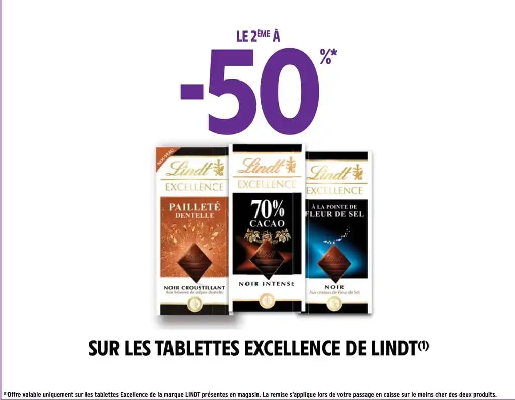 SUR LES TABLETTES EXCELLENCE DE LINDT(1)