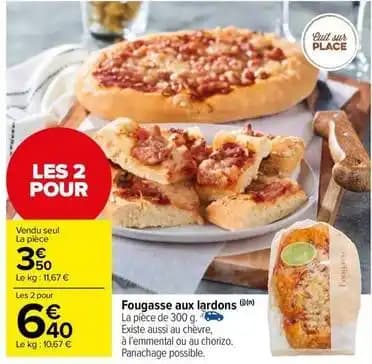 Fougasse aux lardons