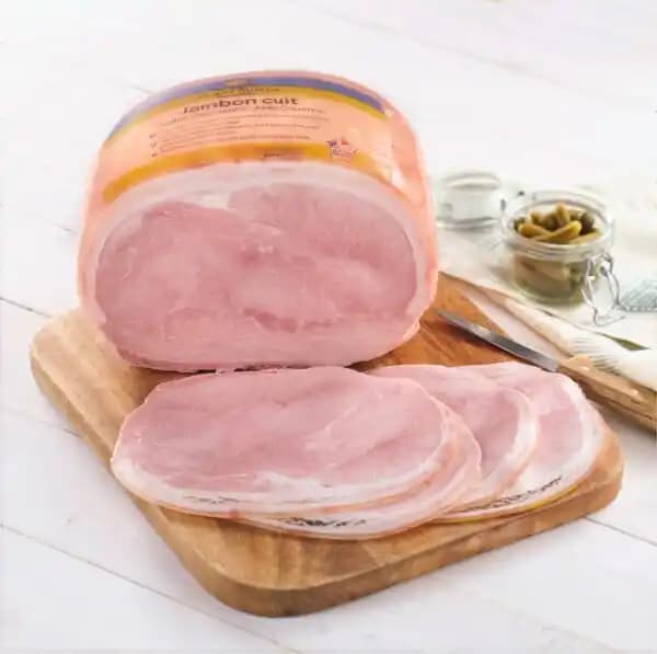 Jambon cuit supérieur avec couenne FILIÈRE QUALITÉ CARREFOUR (y)