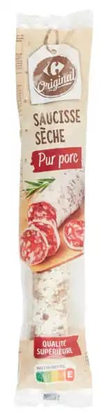 CARREFOUR ORIGINAL Saucisse sèche