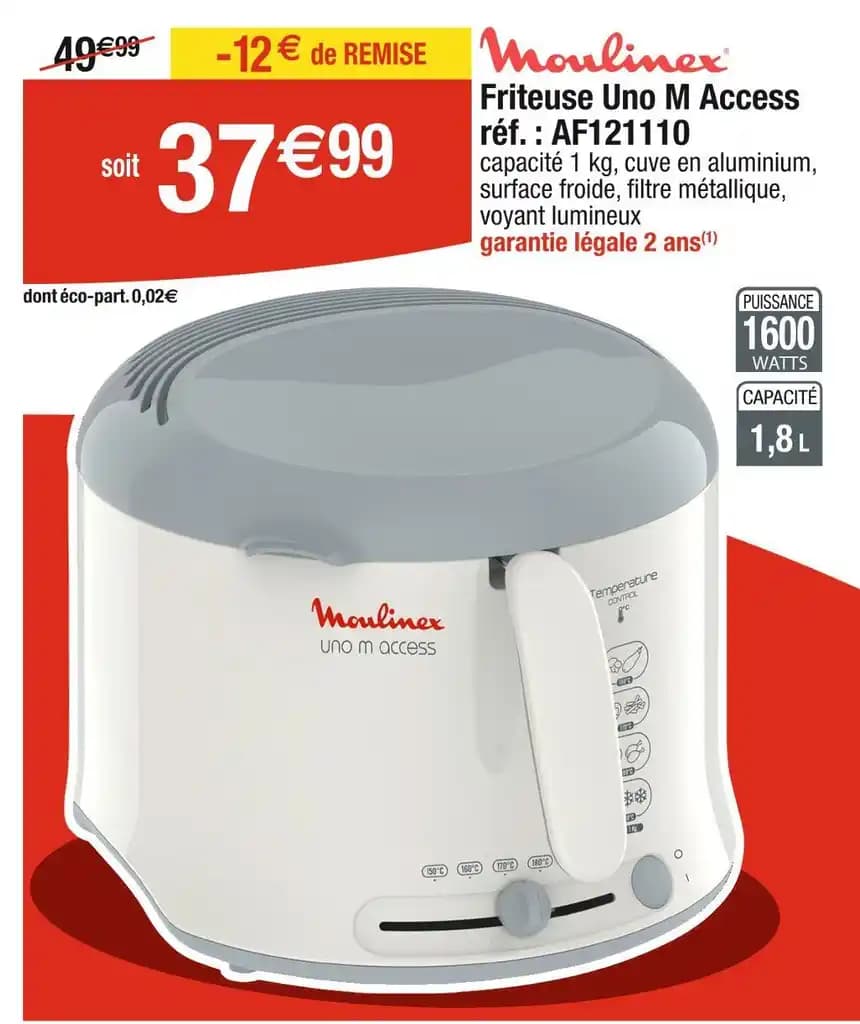 MOULINEX Friteuse Uno M Access réf. : AF121110