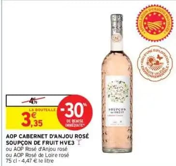 Lacheteau - aop cabernet d'anjou rosé soupçon de fruit hve3