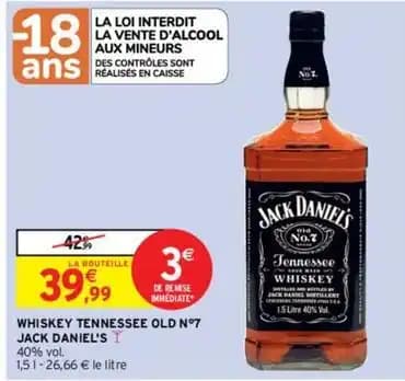 Jack daniel's - whiskey tennessee old n°7