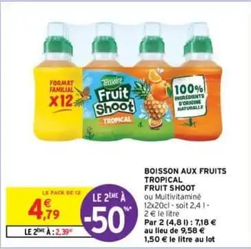 Teisseire - boisson aux fruits tropical fruit shoot
