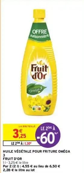 Fruit d´or - huile végétale pour friture oméga 3