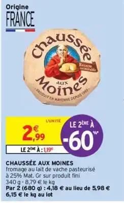 Chaussée aux moines - fromage au lait