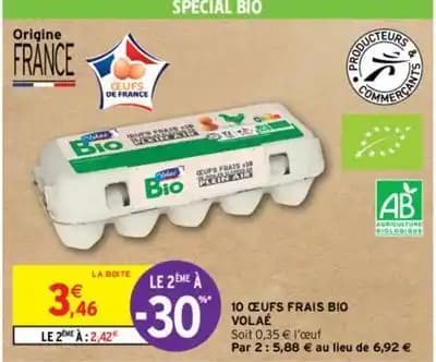 Volaé - 10 œufs frais bio