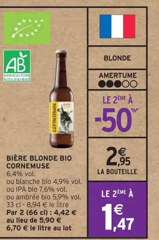 BIÈRE BLONDE BIO CORNEMUSE