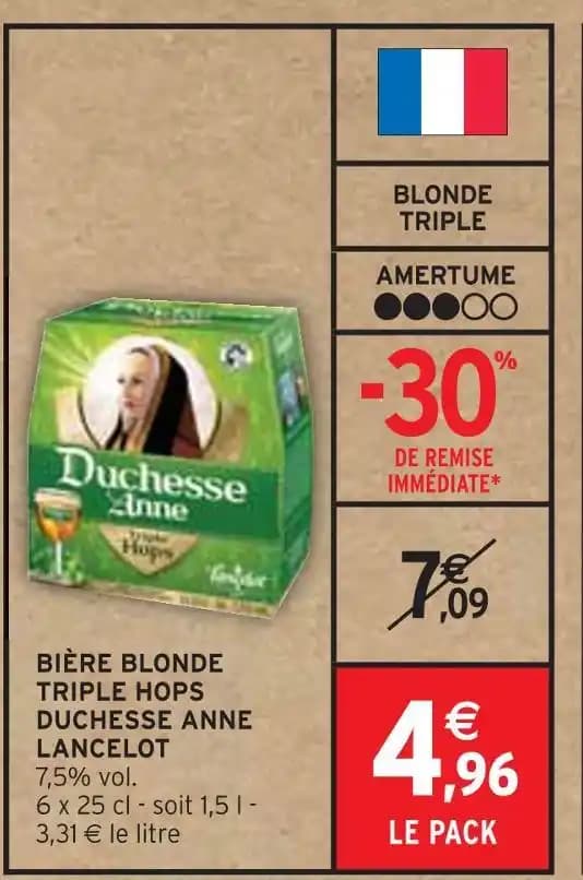 LANCELOT BIÈRE BLONDE TRIPLE HOPS DUCHESSE ANNE