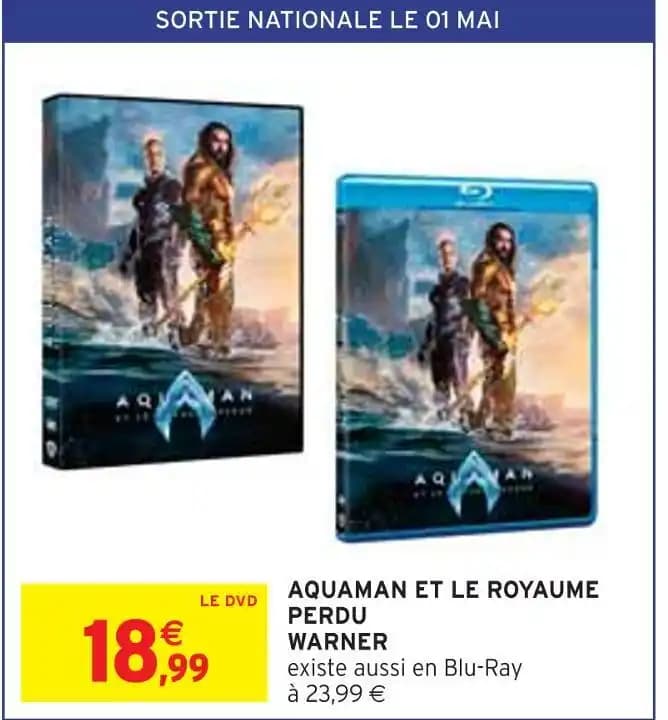 WARNER AQUAMAN ET LE ROYAUME PERDU