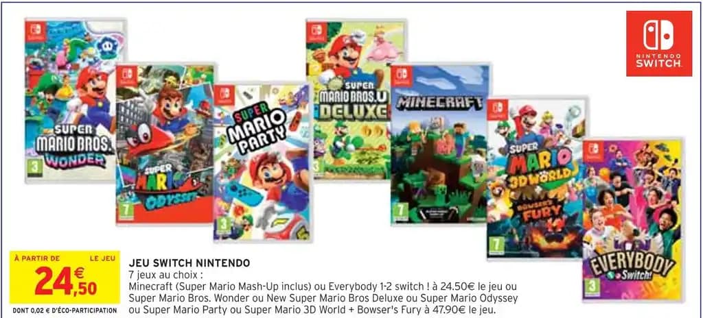 Promotion Exclusives de Jeu switch : Découvrez l'Offre incontournable