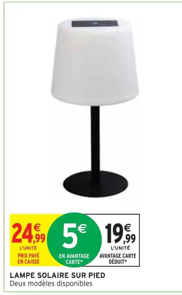 LAMPE SOLAIRE SUR PIED