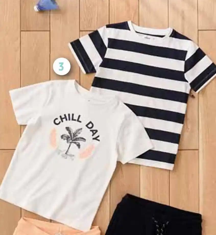 GÉMO LOT DE 2 TEE-SHIRTS RAYÉS GARÇON