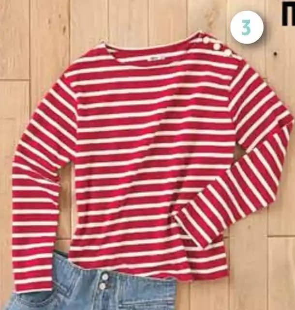 GÉMO TEE-SHIRT RAYÉ MANCHES LONGUES FEMME