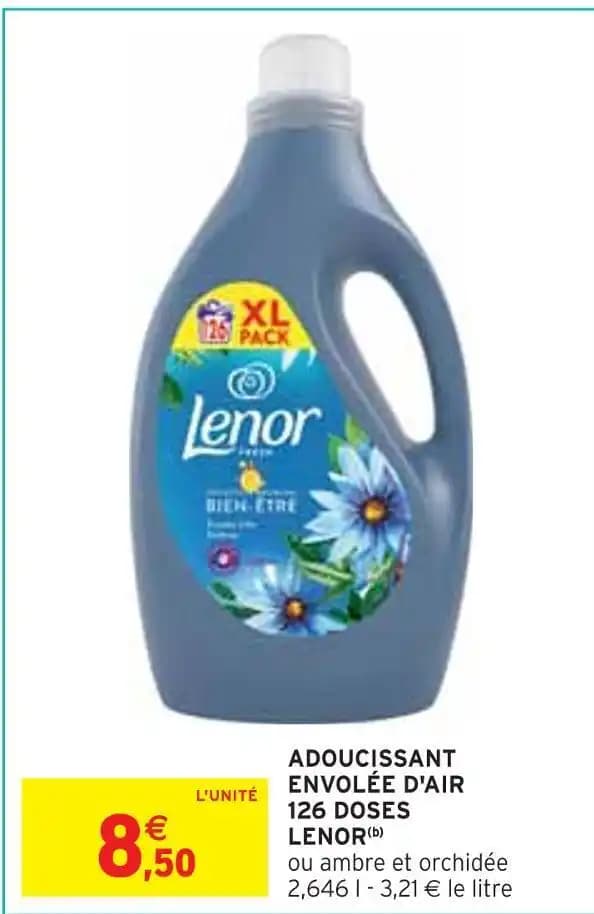 LENOR ADOUCISSANT ENVOLÉE D'AIR 126 DOSES(b)