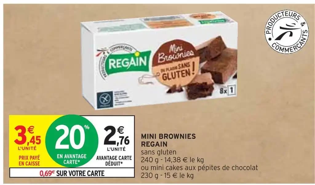 REGAIN MINI BROWNIES