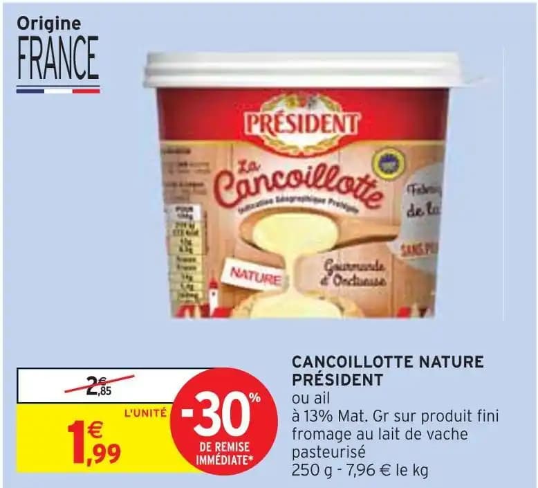 PRÉSIDENT CANCOILLOTTE NATURE