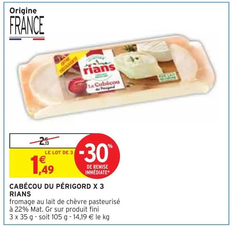 RIANS CABÉCOU DU PÉRIGORD X 3
