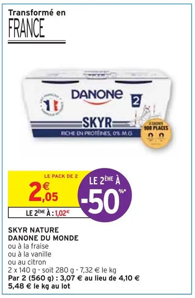DANONE SKYR NATURE DU MONDE