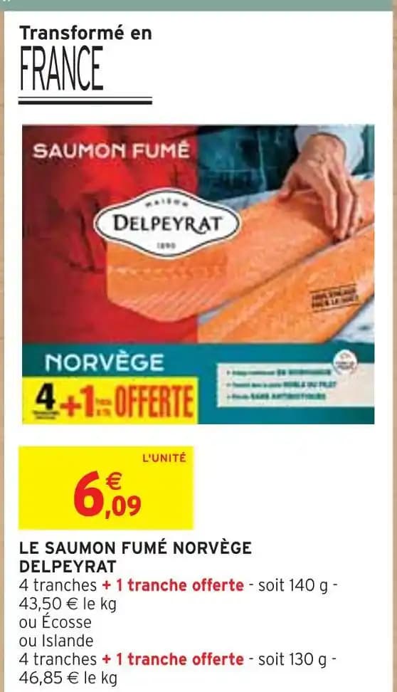 DELPEYRAT LE SAUMON FUMÉ NORVÈGE