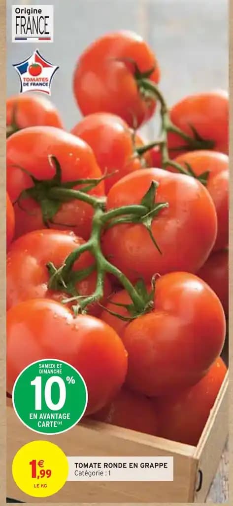 TOMATE RONDE EN GRAPPE