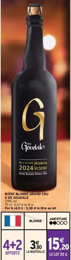 Brasserie goudale - bière blonde grand cru g
