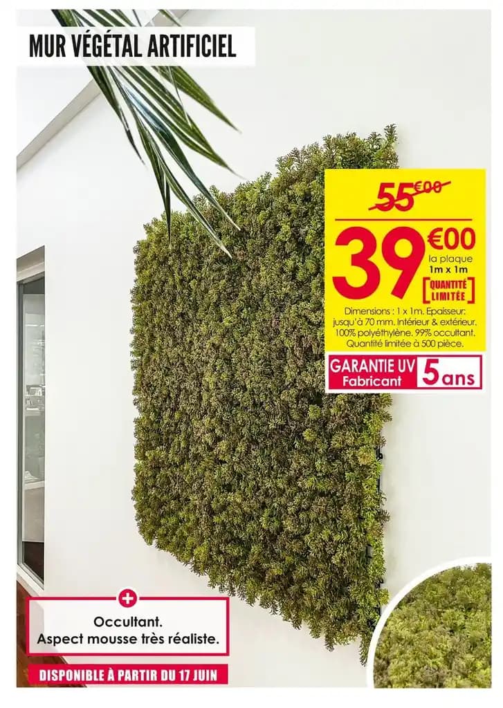 MUR VÉGÉTAL ARTIFICIEL