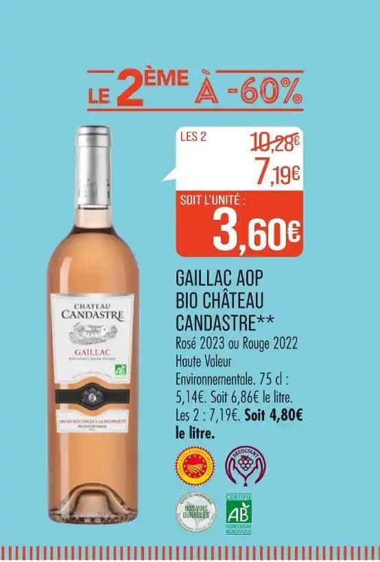 CHÂTEAU CANDASTRE GAILLAC AOP BIO