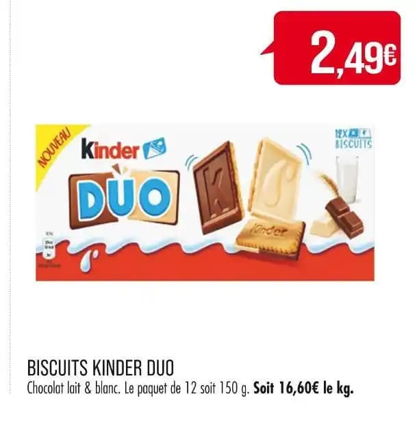 KINDER BISCUITS KINDER DUO