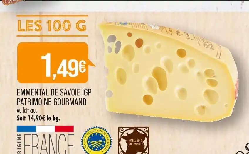PATRIMOINE GOURMAND EMMENTAL DE SAVOIE IGP