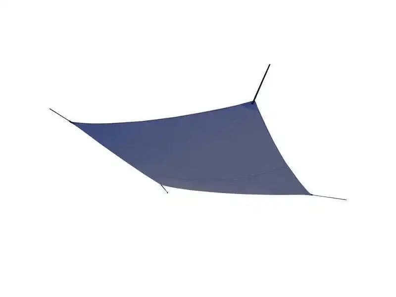 Voile d'ombrage rectangulaire, L.400 x l.295 cm, bleu saphir