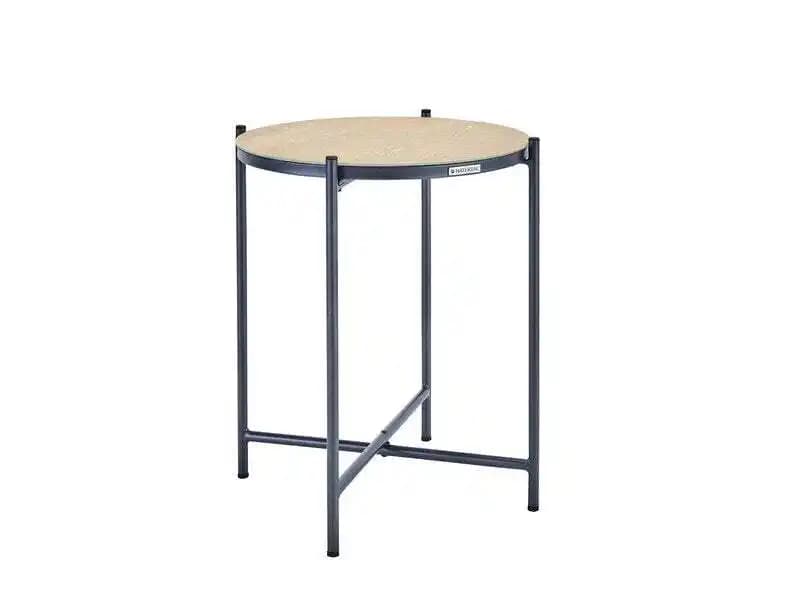 Table d'appoint effet bois NATERIAL Mobis diamètre 43 cm