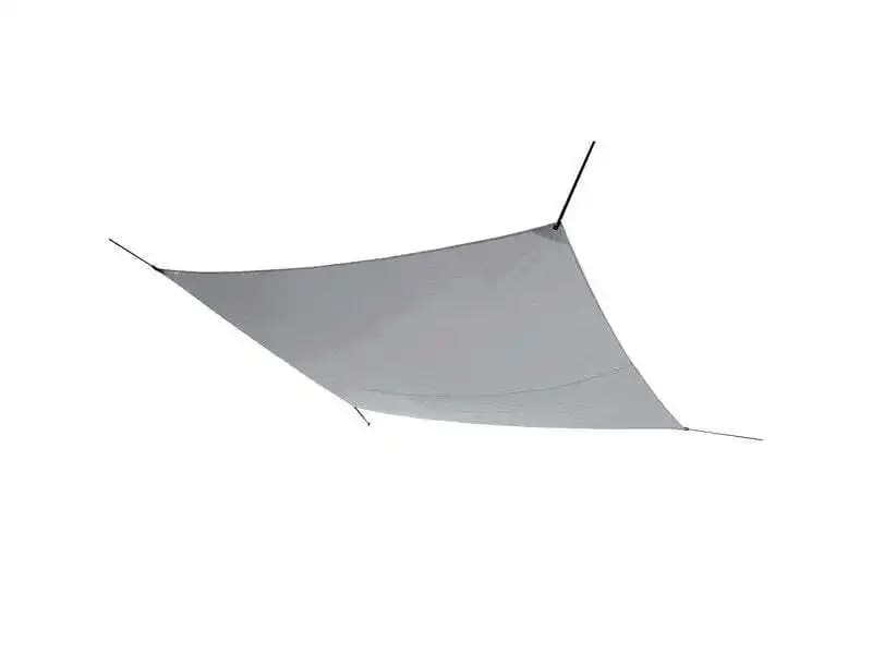Voile d'ombrage rectangulaire, L.400 x l.295 cm, gris granite