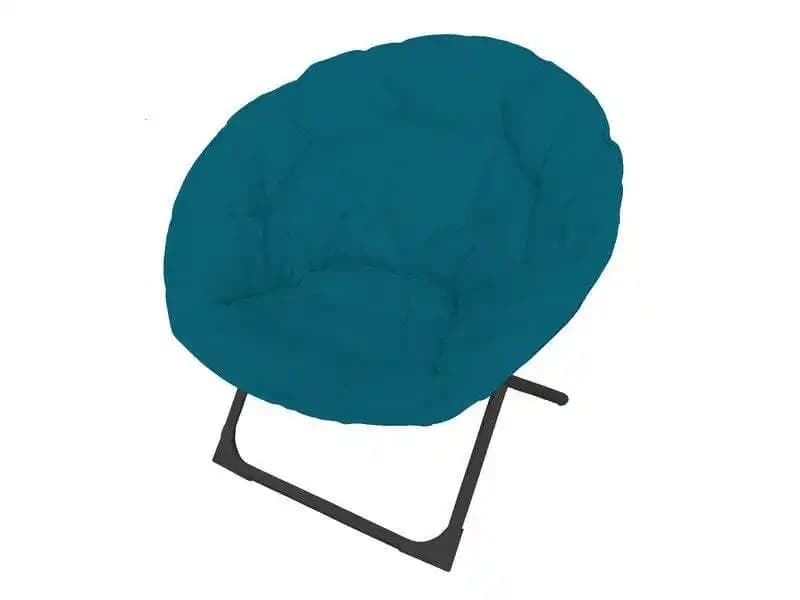 Fauteuil de jardin Moon en acier bleu