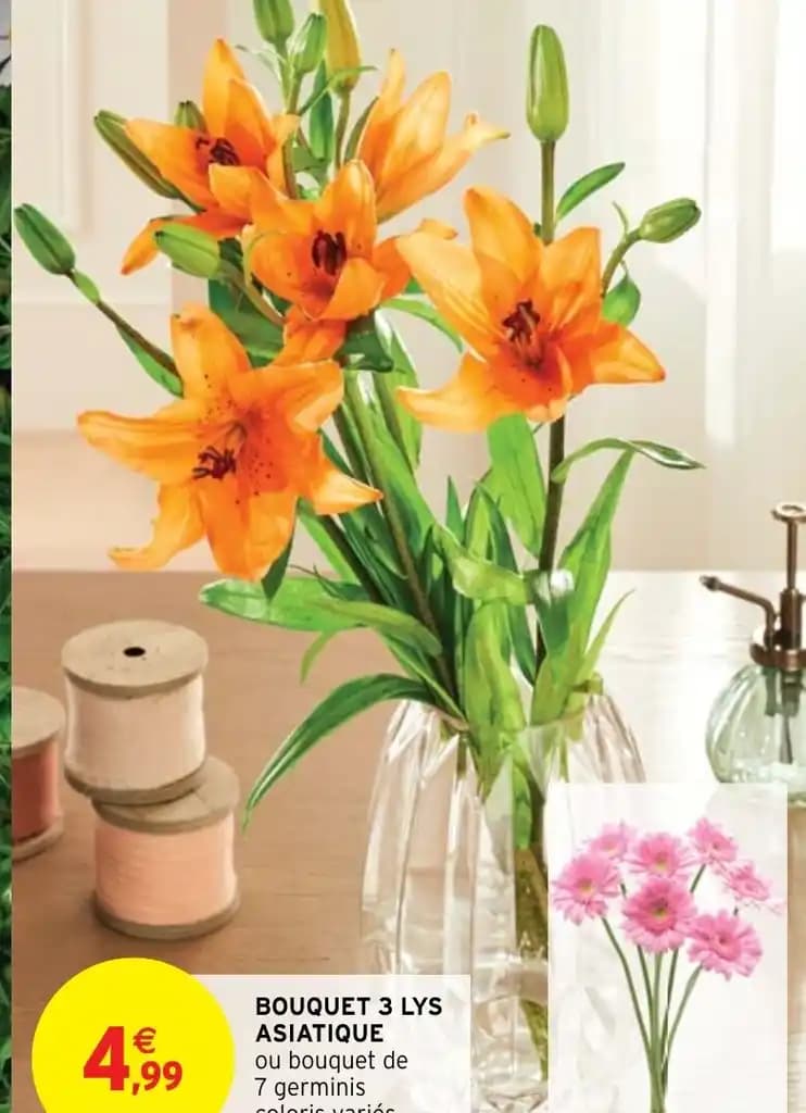 BOUQUET 3 LYS ASIATIQUE