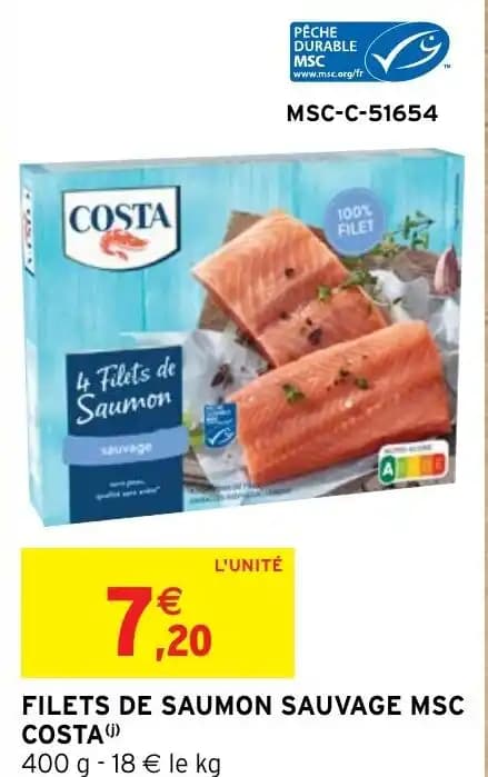 FILETS DE SAUMON SAUVAGE MSC COSTA (i)