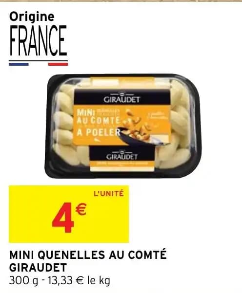 MINI QUENELLES AU COMTÉ GIRAUDET