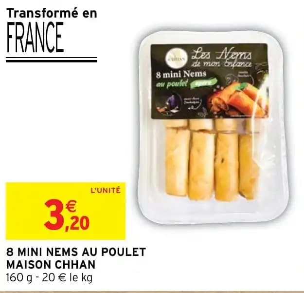 8 MINI NEMS AU POULET MAISON CHHAN
