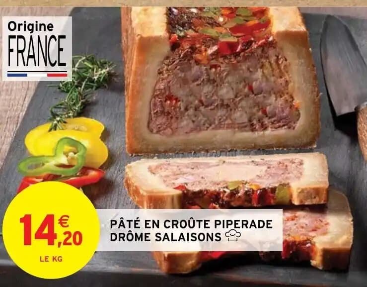 PÂTÉ EN CROÛTE PIPERADE DRÔME SALAISONS