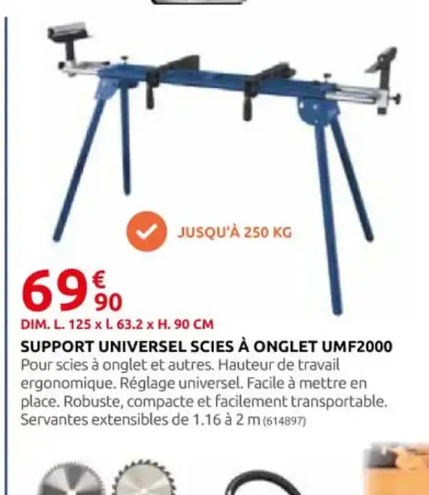 SUPPORT UNIVERSEL SCIES À ONGLET UMF2000