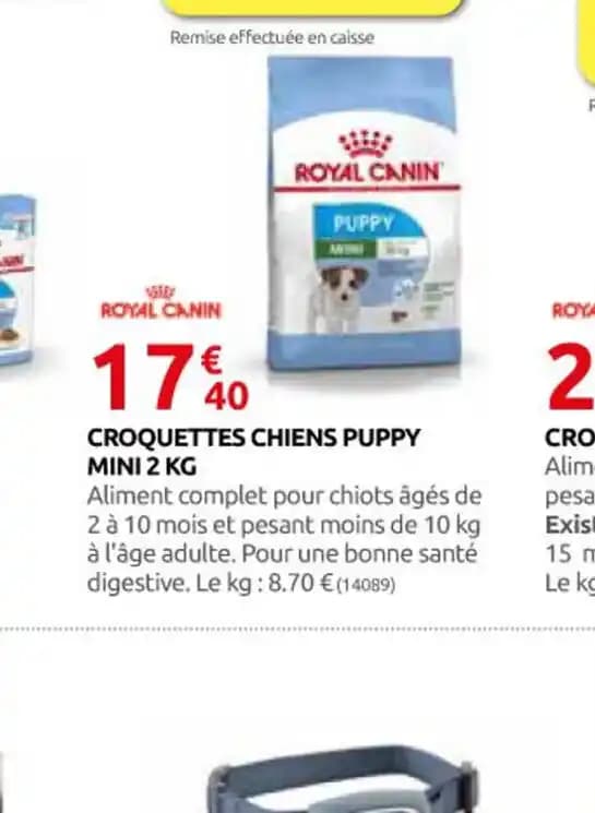 CROQUETTES CHIENS PUPPY MINI 2 KG